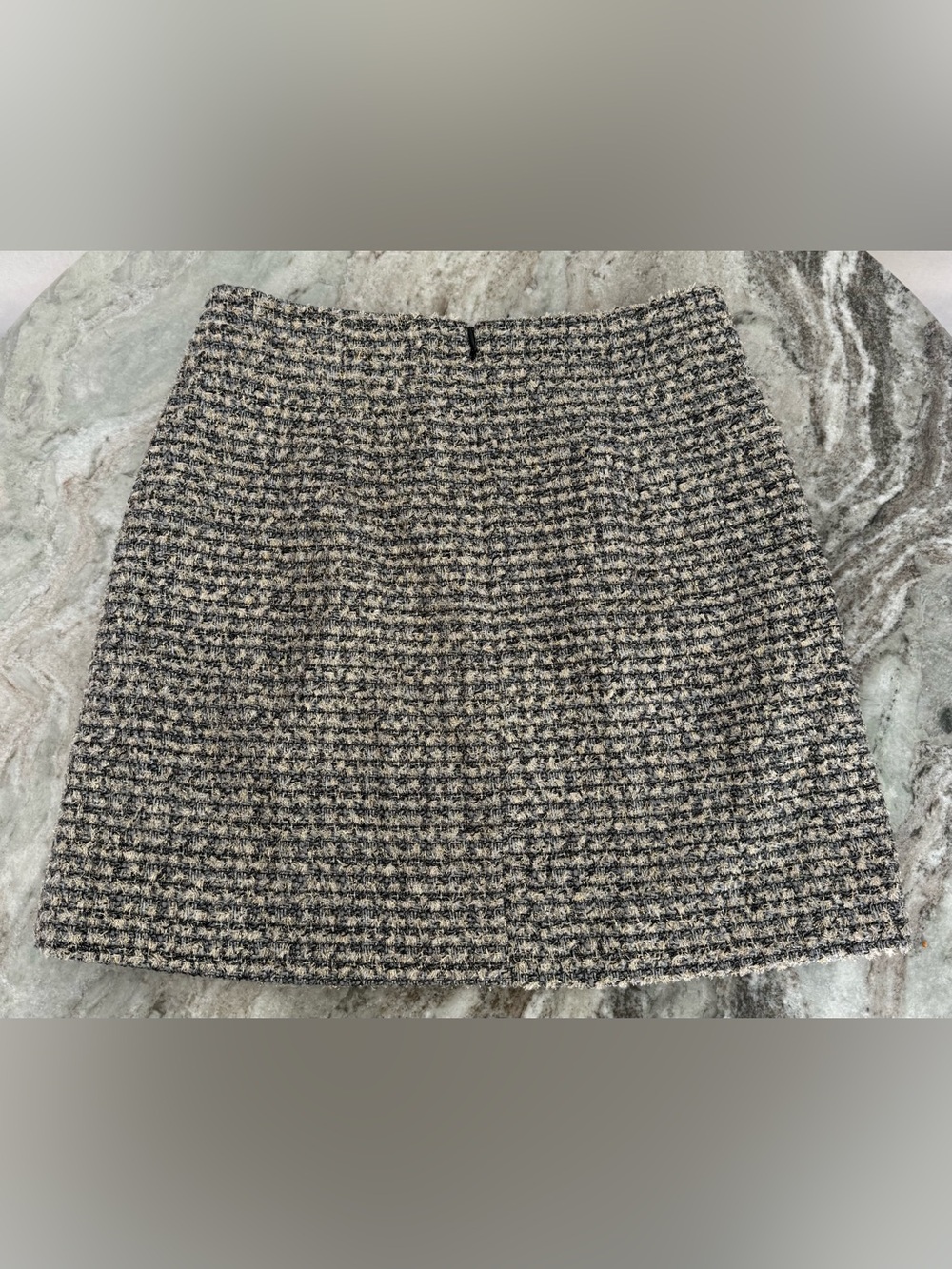 J Crew - Tweed Mini Skirt in Black and Gray